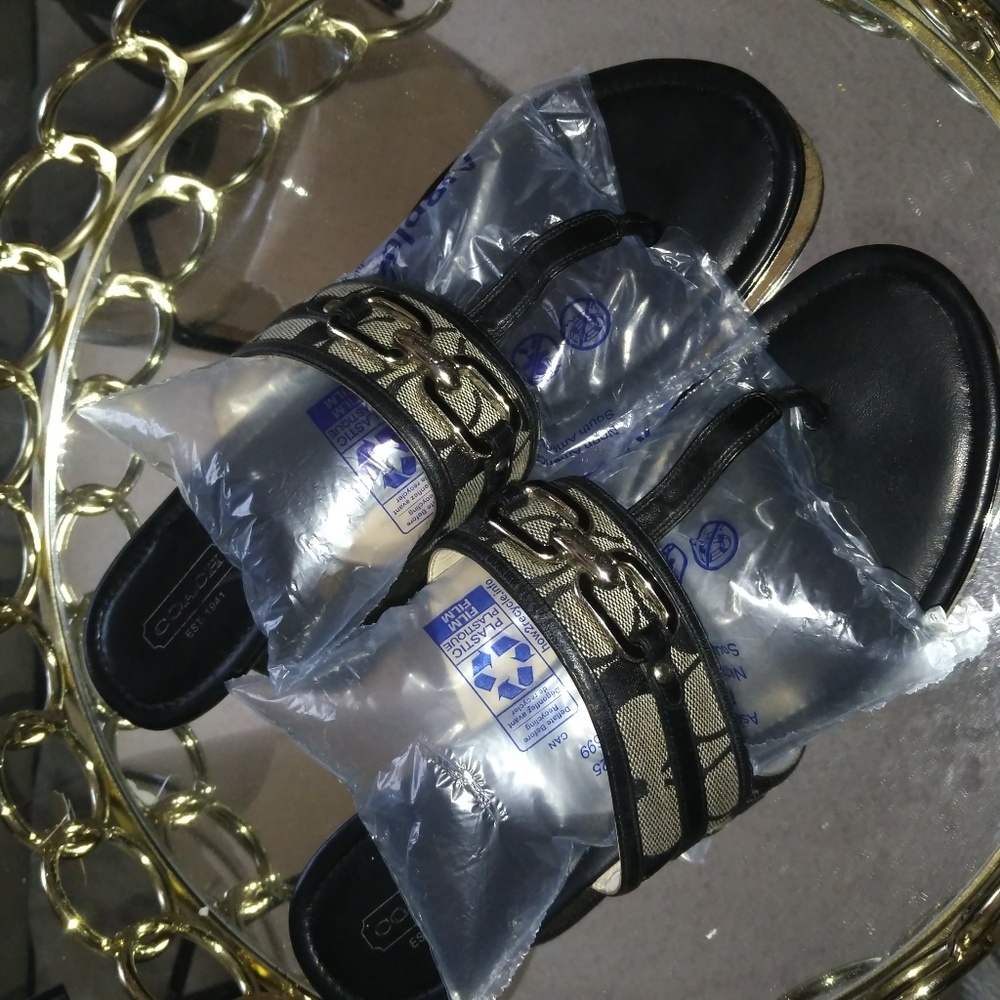 Size 11 Virginia Coach wedged thong